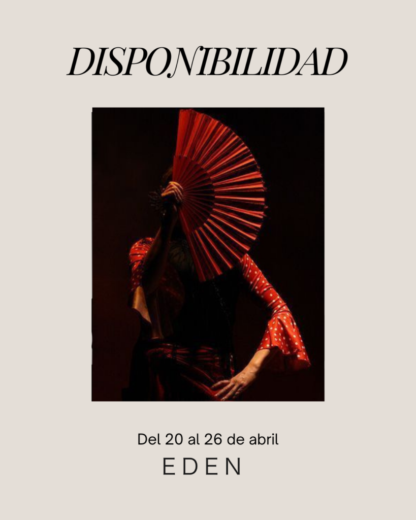Disponibilidad del 20 al 26 de abril